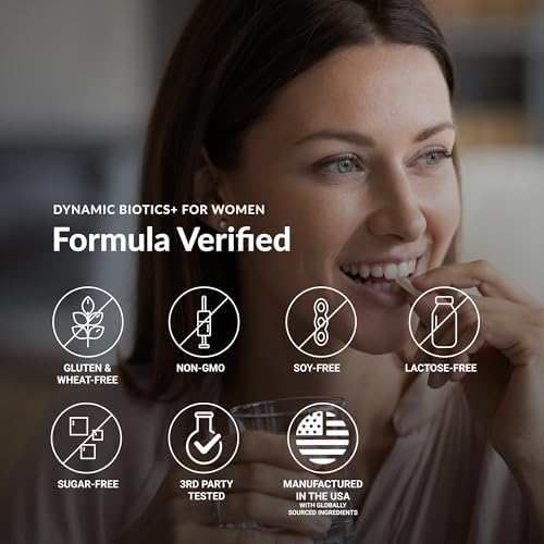 Biotics para Mujeres de Stonehenge Health, Probiótico 70 Mil Millones CFU, 24 Cepas + Fibra Prebiótica, Soporte Digestivo, Inmunológico y del Ánimo, - imagen 7