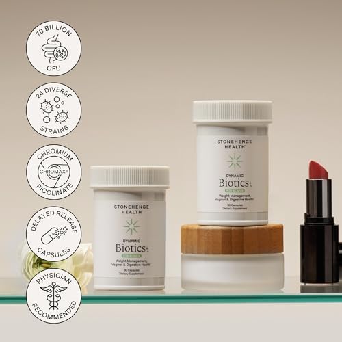 Biotics para Mujeres de Stonehenge Health, Probiótico 70 Mil Millones CFU, 24 Cepas + Fibra Prebiótica, Soporte Digestivo, Inmunológico y del Ánimo, - imagen 8