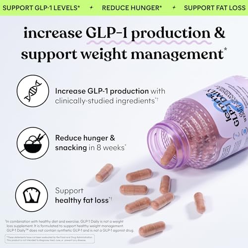 Lemme GLP-1 Soporte Diario, Ingredientes Clínicamente Estudiados para Reducir el Hambre y Antojos, Promover la Producción de GLP-1, 1 Mes de - imagen 2