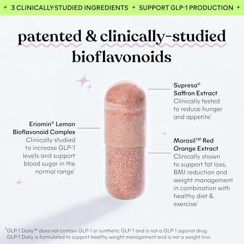 Lemme GLP-1 Soporte Diario, Ingredientes Clínicamente Estudiados para Reducir el Hambre y Antojos, Promover la Producción de GLP-1, 1 Mes de - imagen 3