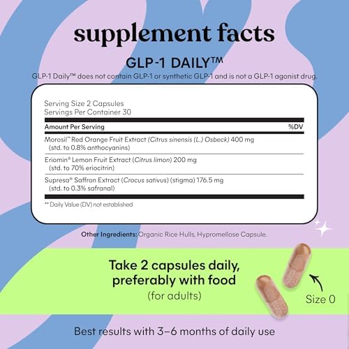 Lemme GLP-1 Soporte Diario, Ingredientes Clínicamente Estudiados para Reducir el Hambre y Antojos, Promover la Producción de GLP-1, 1 Mes de - imagen 5
