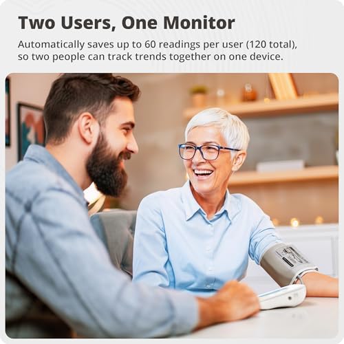 Monitor de Presión Arterial para Brazo Superior Greater Goods - Automático de Un Solo Toque, Manguito de Rango Amplio (22-42 cm), Pantalla Grande - imagen 6