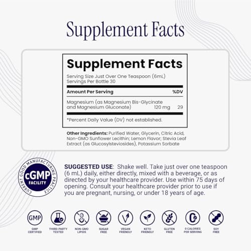 Rho Nutrition Magnesio Liposomal - Suplemento Líquido de Bisglicinato de Magnesio de Alta Absorción - Apoya la Recuperación Muscular, Relajación y - imagen 2