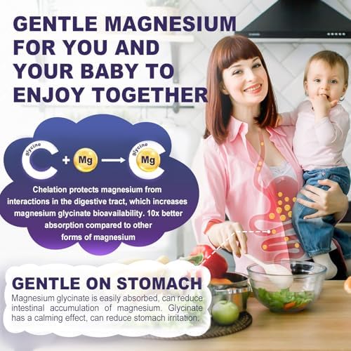 Gomitas de Magnesio Glicinato 500mg/250mg para Adultos, Niños y Adolescentes, Sin Azúcar, Suplemento Calmante para Dormir, con L-Teanina, Glicina y - imagen 5