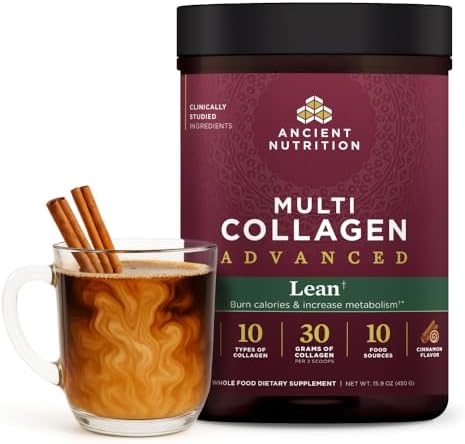 Colágeno Hidrolizado Avanzado en Polvo Ancient Nutrition con Probióticos y Vitamina C, Canela, 25 Porciones, Apoya el Control de Peso y el Desarrollo - imagen 1