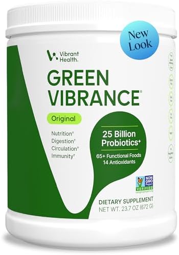 Vibrant Health Green Vibrance, Polvo Vegano de Superalimentos, Aumenta Energía, 60 Porciones - imagen 1