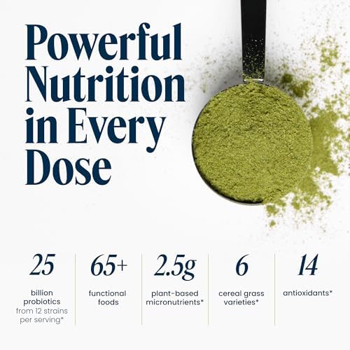 Vibrant Health Green Vibrance, Polvo Vegano de Superalimentos, Aumenta Energía, 60 Porciones - imagen 4
