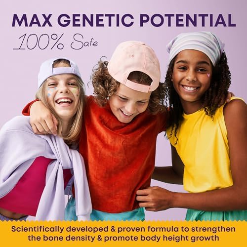 Gomitas para el Crecimiento de Altura para Niños y Adolescentes - Calcio, Vitamina D3 + K2, Zinc, Magnesio, L-Arginina, Vitamina C - Suplemento - imagen 6