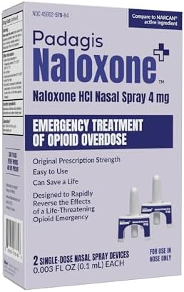 Spray Nasal Naloxona HCI Padagis, 4 mg – Tratamiento de Emergencia para Sobredosis de Opioides, 2 Dosis de Uso Único - imagen 1