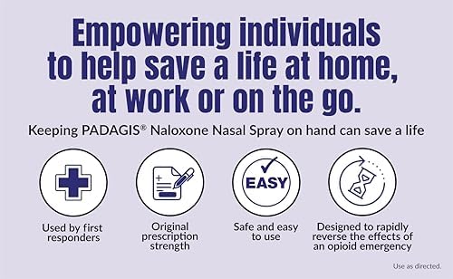 Spray Nasal Naloxona HCI Padagis, 4 mg – Tratamiento de Emergencia para Sobredosis de Opioides, 2 Dosis de Uso Único - imagen 2