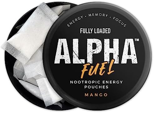 Pouches Nootrópicos Fully Loaded Alpha Fuel (Mango Fuel) - 5 latas, 15 pouches por lata - Pouches energéticos con cafeína y mezcla nootrópica - imagen 2