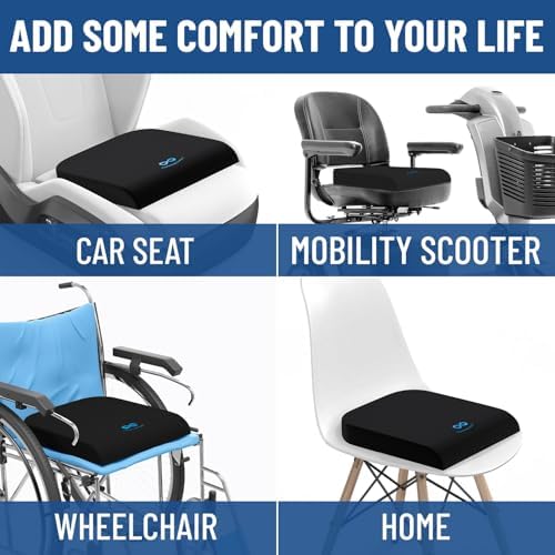 Cojín de Silla de Ruedas Everlasting Comfort con Gel de Memoria - Alivio de Presión y Confort para Adultos y Personas Mayores - Funda Antideslizante - imagen 6
