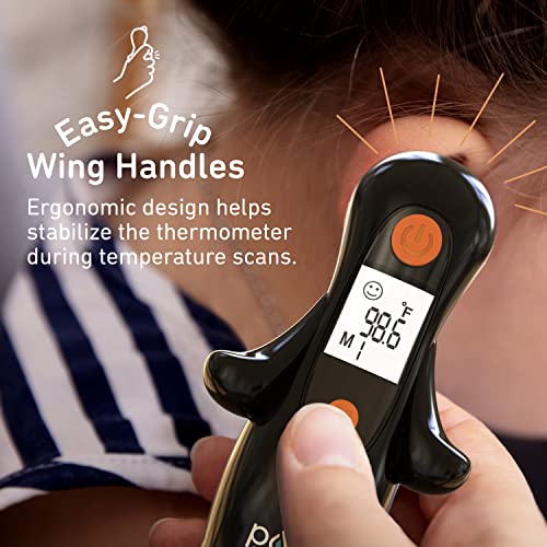 Termómetro de oído Pure Enrichment® PureBaby® Pingüino - Tecnología InstaRead™, pantalla LCD retroiluminada, 10 configuraciones de memoria, lectura - imagen 5