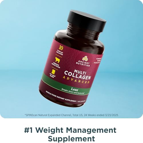 Ancient Nutrition Multi Colágeno Avanzado con Probióticos, Péptidos de Colágeno Hidrolizados para Pérdida de Peso Saludable, 90 Cápsulas - imagen 3