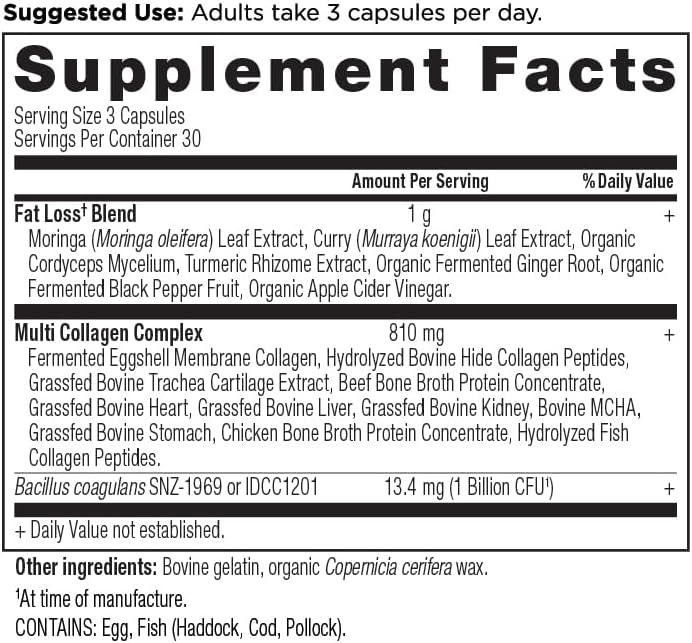 Ancient Nutrition Multi Colágeno Avanzado con Probióticos, Péptidos de Colágeno Hidrolizados para Pérdida de Peso Saludable, 90 Cápsulas - imagen 8