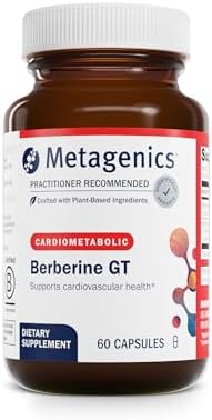 Metagenics Berberine GT - Suplemento de Berberina 500 mg - Apoya la Salud Cardiaca, Colesterol Saludable y Metabolismo de Carbohidratos - 60 Cápsulas - imagen 1