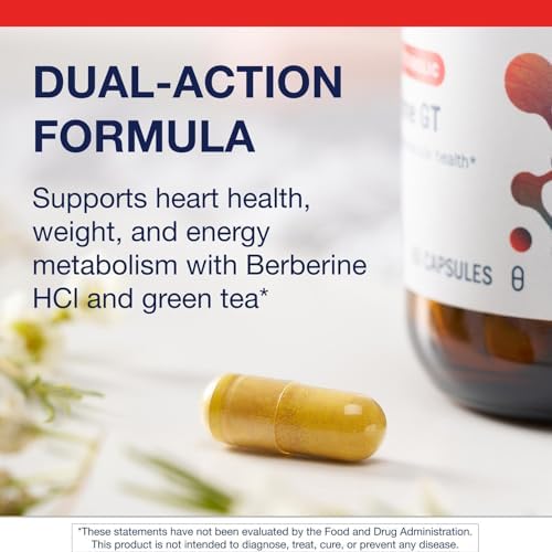 Metagenics Berberine GT - Suplemento de Berberina 500 mg - Apoya la Salud Cardiaca, Colesterol Saludable y Metabolismo de Carbohidratos - 60 Cápsulas - imagen 3