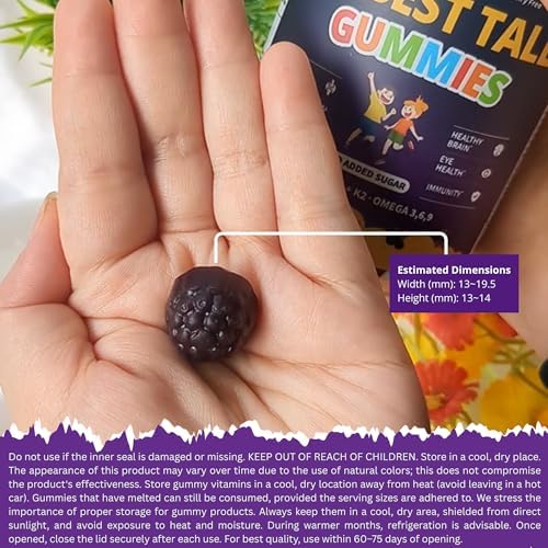 Gomitas NuBest Tall para Niños de 2 Años en Adelante y Adolescentes | Fortalece Huesos, Inmunidad y Digestión con Calcio, Vitamina D3, K2, Complejo - imagen 6