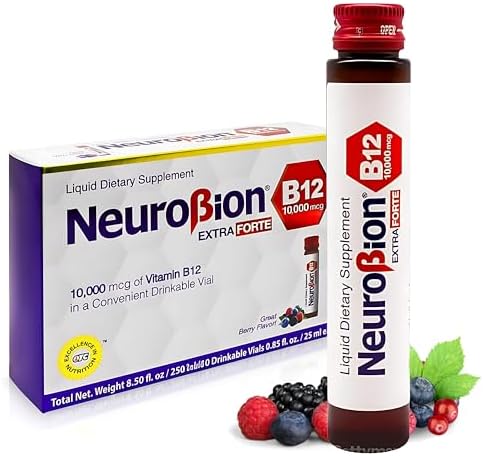 Neurobion Extra Forte B12 10,000 mcg - 10 Viales Líquidos Potentes por Caja - imagen 1