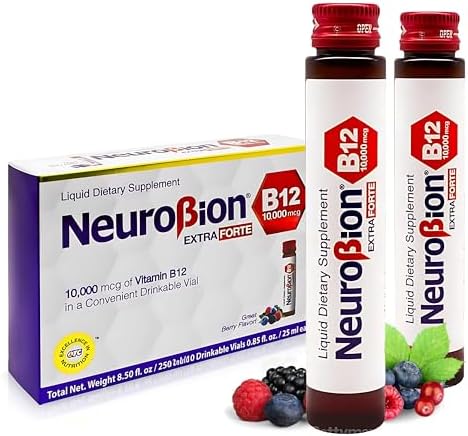 Neurobion Extra Forte B12 10,000 mcg - 10 Viales Líquidos Potentes por Caja - imagen 2