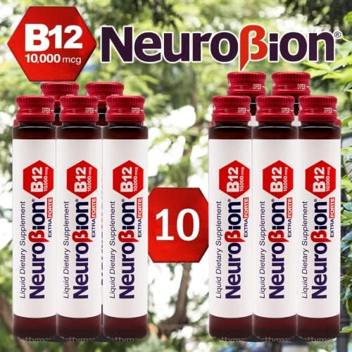 Neurobion Extra Forte B12 10,000 mcg - 10 Viales Líquidos Potentes por Caja - imagen 4