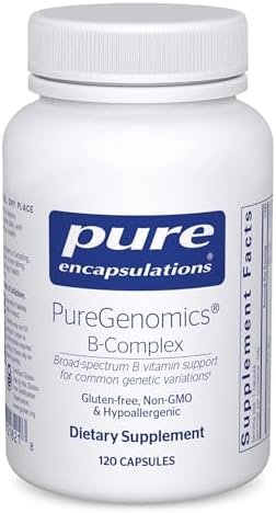 Pure Encapsulations PureGenomics B-Complex - Soporte Amplio de Vitaminas B para la Expresión Genética, Función Celular, Producción Hormonal y - imagen 1