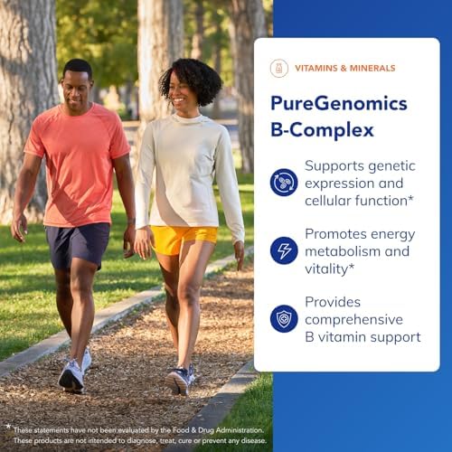 Pure Encapsulations PureGenomics B-Complex - Soporte Amplio de Vitaminas B para la Expresión Genética, Función Celular, Producción Hormonal y - imagen 3