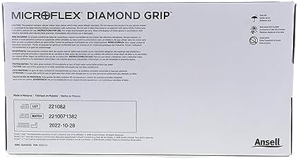 Guantes de Examen Ansell MICROFLEX Diamond Grip MF-300 - Talla L, Natural (Paquete de 200) - imagen 2