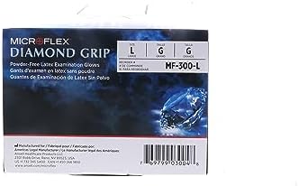 Guantes de Examen Ansell MICROFLEX Diamond Grip MF-300 - Talla L, Natural (Paquete de 200) - imagen 3