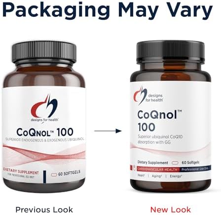 CoQnol 100mg de Designs for Health - Ubiquinol CoQ10 con Alta Biodisponibilidad + Tecnología de Absorción Exclusiva - Doble Refuerzo de Coenzima Q10 - imagen 7