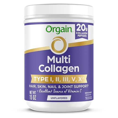 Polvo de Colágeno Hidrolizado Orgain para Mujeres y Hombres, 20g de Colágeno, Apoya la Salud del Cabello, Piel, Uñas y Articulaciones, Tipo I, II, - imagen 3