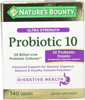 Probiotico Ultra Fuerte Nature's Bounty 10, 140 Cápsulas - imagen 1
