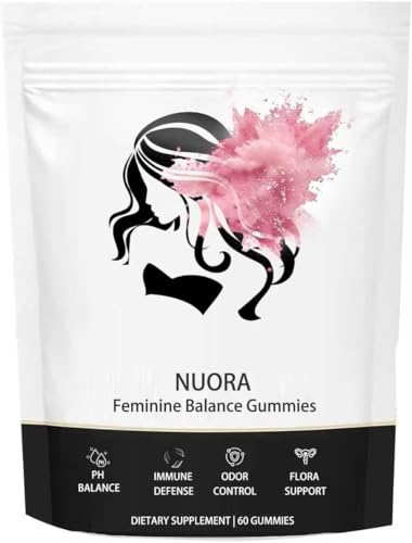 Gomitas Nuora Feminine Balance para Mujeres, Piña Hawaiana Vegana, Apoyo a la Salud Vaginal, 60 Gomitas - imagen 1