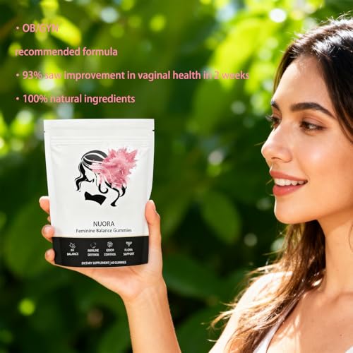 Gomitas Nuora Feminine Balance para Mujeres, Piña Hawaiana Vegana, Apoyo a la Salud Vaginal, 60 Gomitas - imagen 6