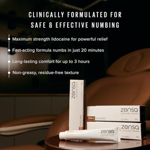 Crema Anestésica Zensa 5% Lidocaína, Alivio del Dolor Máxima Fuerza, Rápida Absorción, Larga Duración, Hipoalergénica, Con Vitamina E, Vegana, 30g - imagen 4