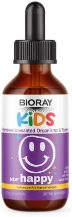 BIORAY Kids NDF Happy, Durazno - 2 oz - Elimina Organismos No Deseados que Pueden Provocar Irritabilidad - Suministro para 1-2 Meses - imagen 1