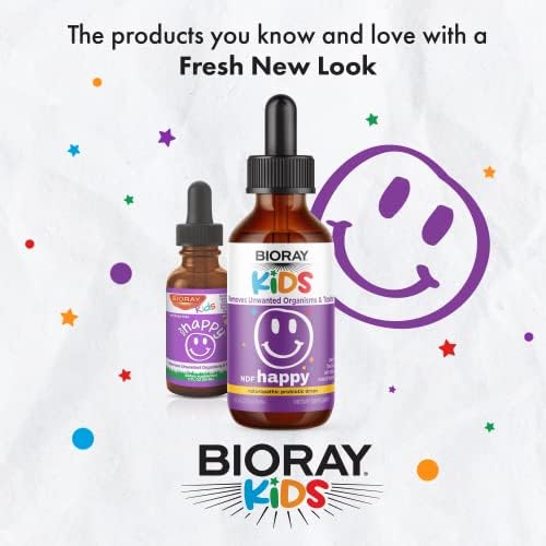 BIORAY Kids NDF Happy, Durazno - 2 oz - Elimina Organismos No Deseados que Pueden Provocar Irritabilidad - Suministro para 1-2 Meses - imagen 3