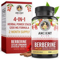 Ancient Bliss Berberina HCL 1200mg con Canela de Ceilán, Melón Amargo y Extracto de Té Verde - 120 Cápsulas - imagen 1