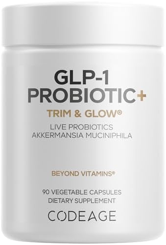 Codeage GLP-1 Probiotic+ - Suplemento de Probióticos Vivos Akkermansia, Clostridium, Bifidobacterium, Inulina de Achicoria - 90 Cápsulas, 3 Meses de - imagen 1