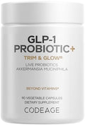 Codeage GLP-1 Probiotic+ - Suplemento de Probióticos Vivos Akkermansia, Clostridium, Bifidobacterium, Inulina de Achicoria - 90 Cápsulas, 3 Meses de - imagen 1
