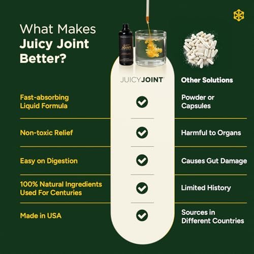 Suplementos de Soporte Articular Juicy Joint Extract - 100% a Base de Plantas para Hombres y Mujeres | Movilidad, Alivio y Recuperación Articular | - imagen 6