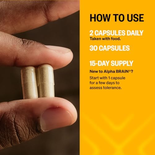 Cápsulas Nootrópicas ONNIT Alpha Brain para Hombres y Mujeres, Apoyo a la Memoria, Enfoque y Claridad Mental, 30 Cápsulas por Paquete, 2 Paquetes (60 - imagen 7
