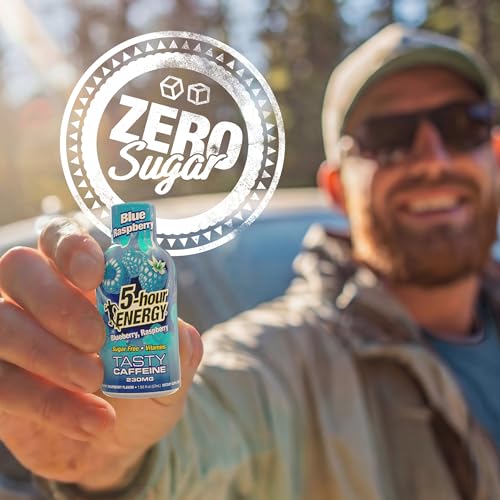 5-hour ENERGY Sabor Frambuesa Azul, 30 Unidades, 1.93 Fl Oz, Bebida Energizante Extra Fuerte, Aminoácidos, Vitaminas B, Sin Azúcar y Sin Calorías - imagen 7