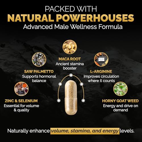 SEMAPRO Extreme Voluminizador de Semen y Fórmula de Energía Masculina - Natural para Resistencia, Vitalidad y Salud del Semen - 60 cápsulas - imagen 2