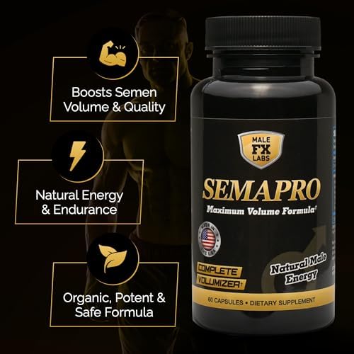 SEMAPRO Extreme Voluminizador de Semen y Fórmula de Energía Masculina - Natural para Resistencia, Vitalidad y Salud del Semen - 60 cápsulas - imagen 3