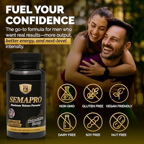 SEMAPRO Extreme Voluminizador de Semen y Fórmula de Energía Masculina - Natural para Resistencia, Vitalidad y Salud del Semen - 60 cápsulas - imagen 5