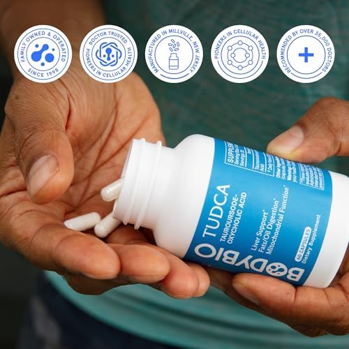 BodyBio TUDCA - Suplemento de Ácido Tauroursodeoxicólico Puro - Apoya el Flujo Biliar, Metabolismo de Grasas y Detoxificación Hepática, 60 Cápsulas - imagen 7