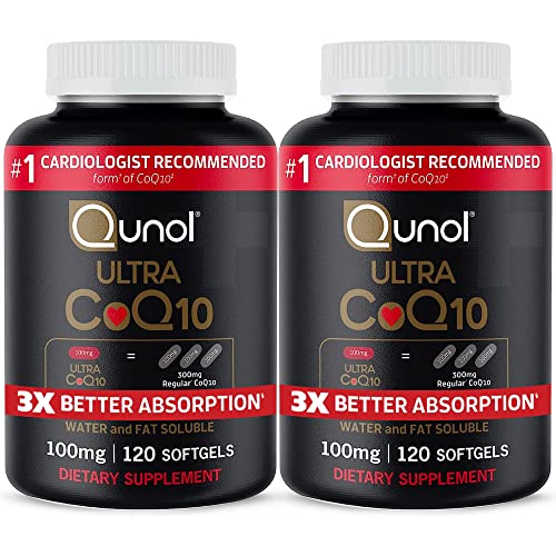 Qunol Ultra CoQ10 100mg, Suplemento Natural Antioxidante, 3x Mejor Absorción, 240 Cápsulas Blandas para la Salud del Corazón - imagen 3