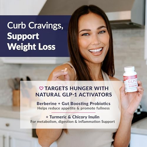 Suplemento Probiótico Natural SkinnyFit GLP-1 (30 Porciones) - Metas de Peso y Fitness - Antojos, Apetito y Digestión - Berberina y Probióticos - Sin - imagen 2