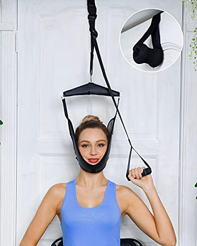 Dispositivo de Tracción Cervical Comness para Puerta, Hamaca Portátil para Alivio de Dolor de Cuello, Terapia Física para Descompresión Cervical. - imagen 1